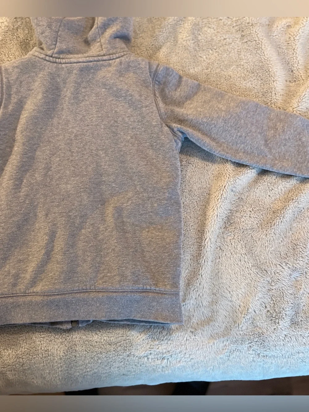 Carter's Kid Size 7 Heather Grey Fleece-Lined Full-Zip Hoodie